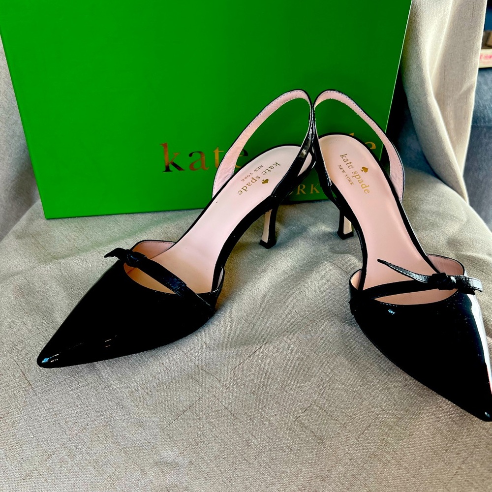 Kate Spade Sibelle kitten heels. Comes with original box.